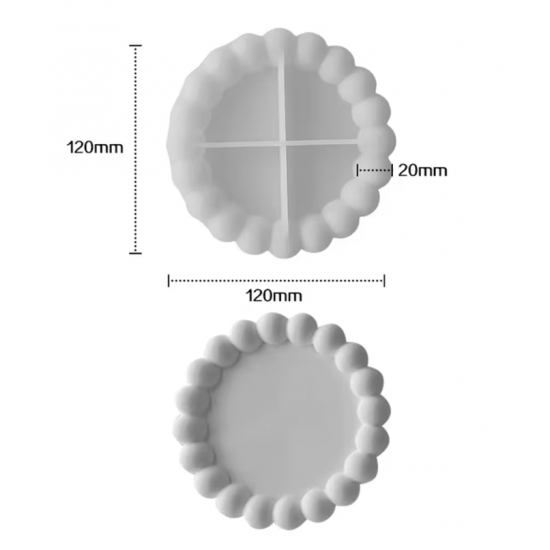 Big Bubble coaster Tray Mold